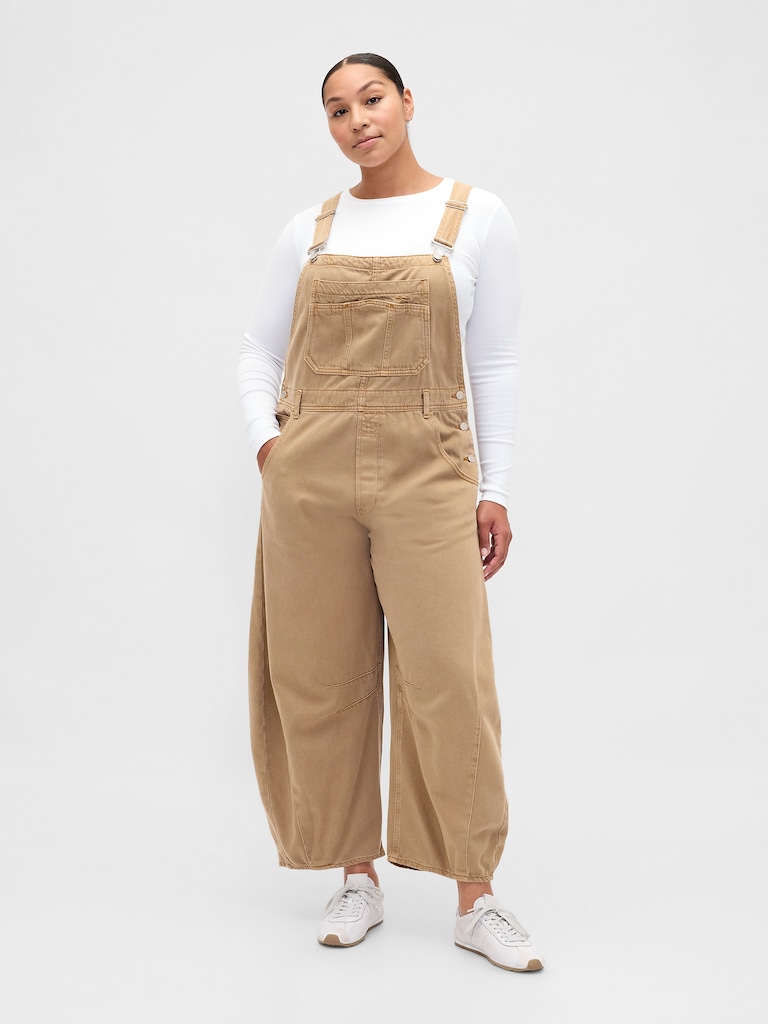 UltraSoft Denim Horseshoe Overalls