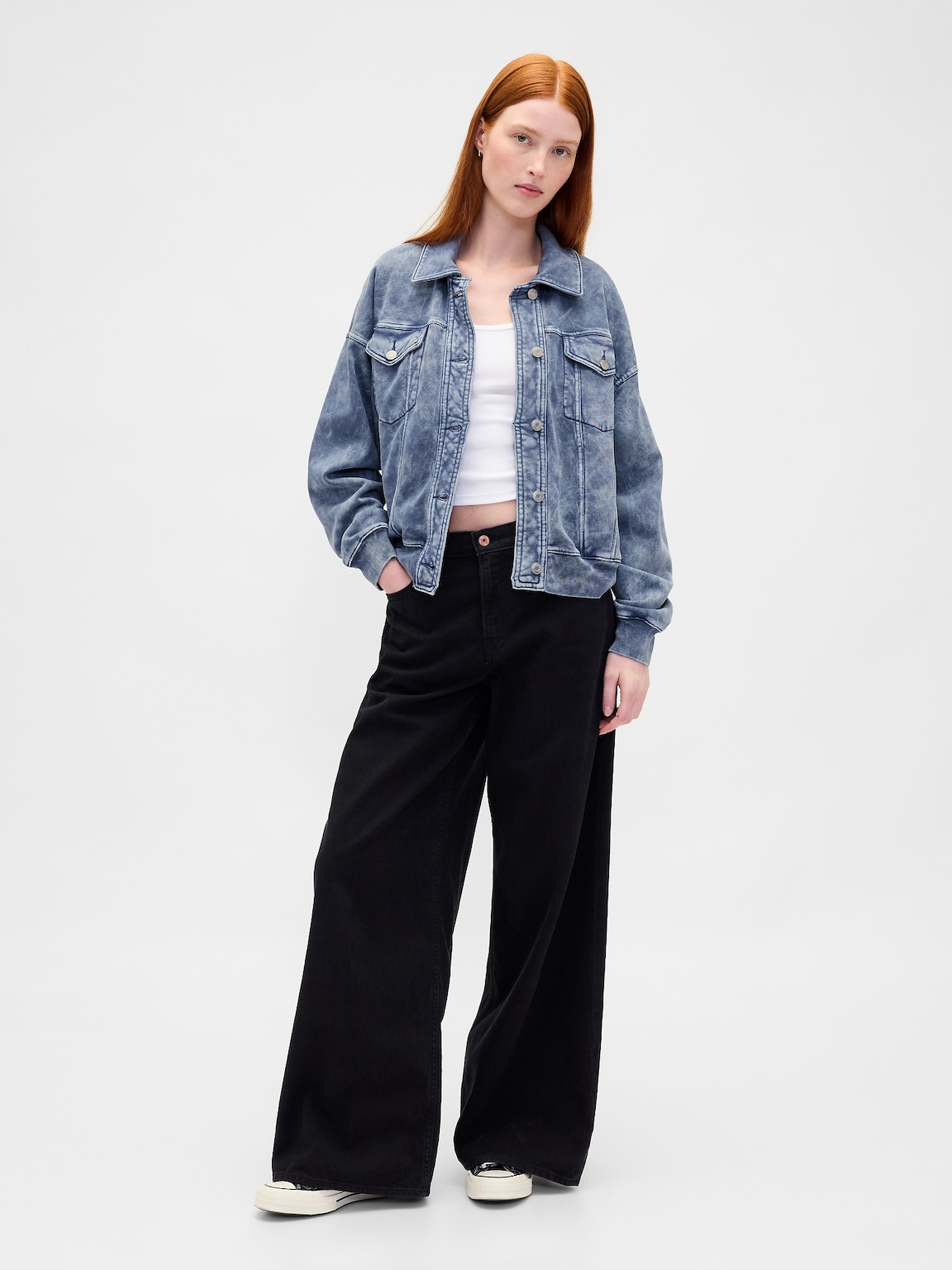 VintageSoft Relaxed Icon Sweatshirt Jacket