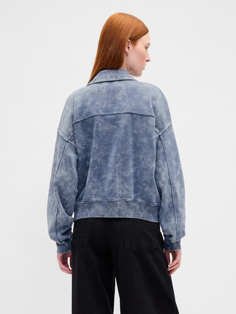 VintageSoft Relaxed Icon Sweatshirt Jacket
