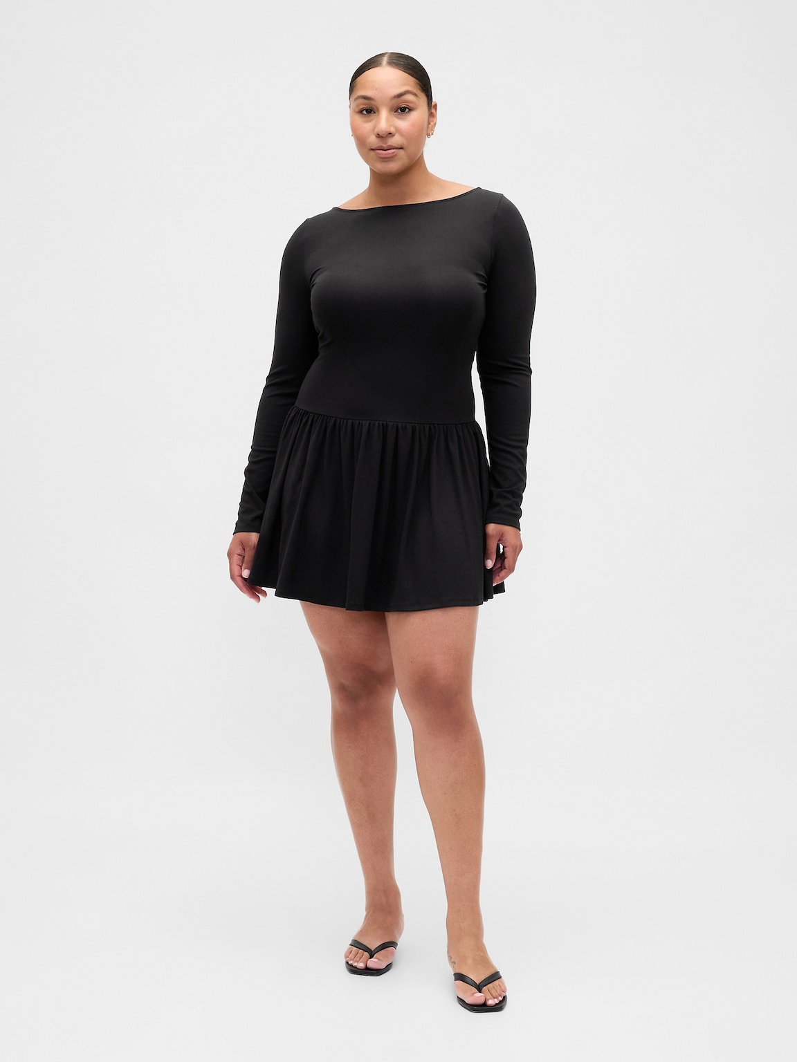 Drop-Waist Mini Dress