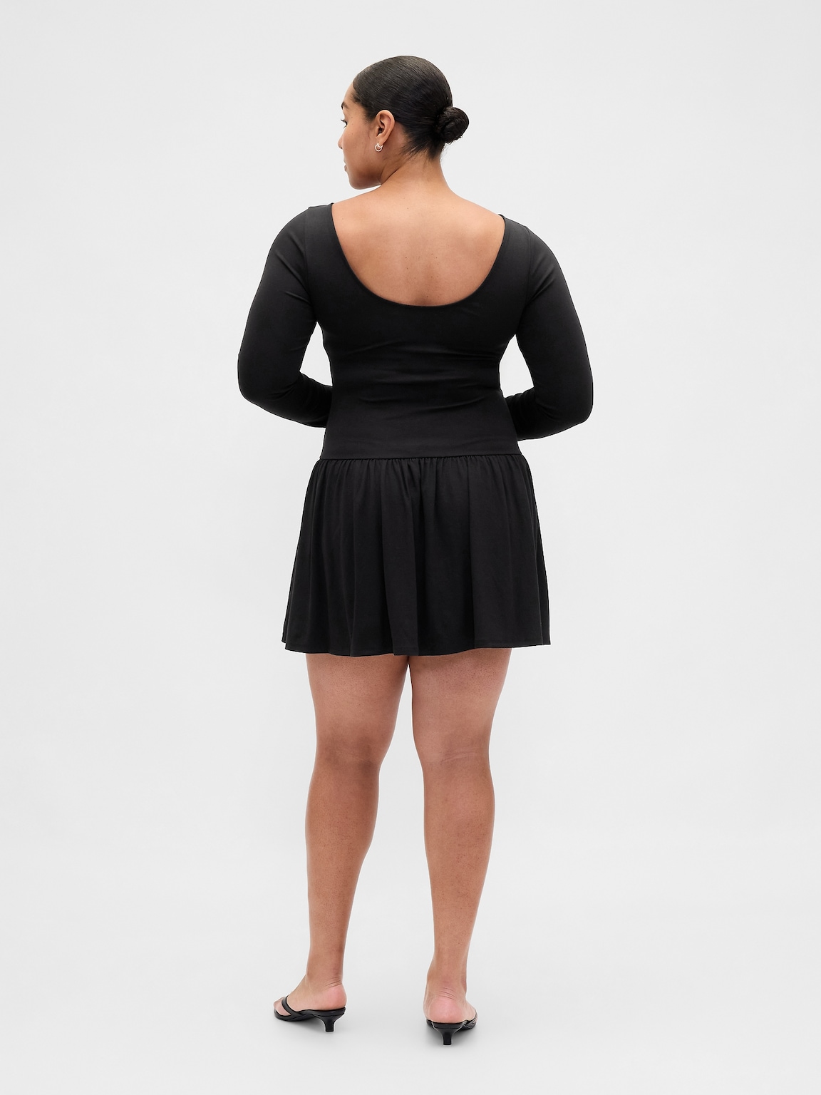 Drop-Waist Mini Dress