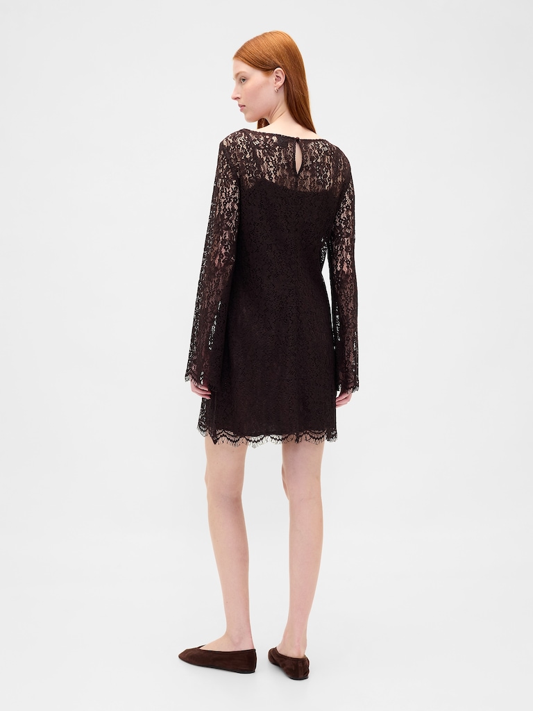 Lace Mini Shift Dress