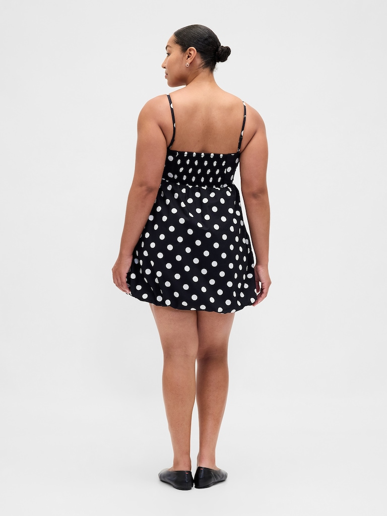 Poplin Bubble Mini Dress