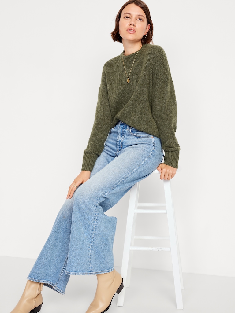 SoSoft Crew-Neck Tunic Sweater