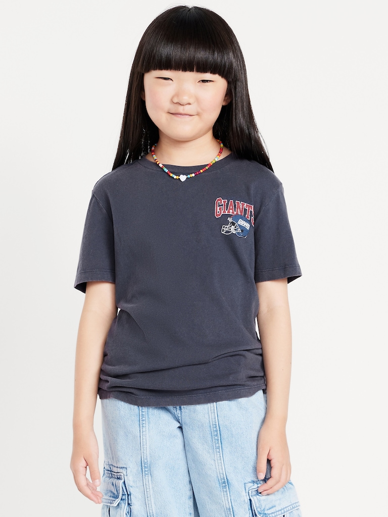 New York Giants Gender-Neutral Graphic T-Shirt for Kids