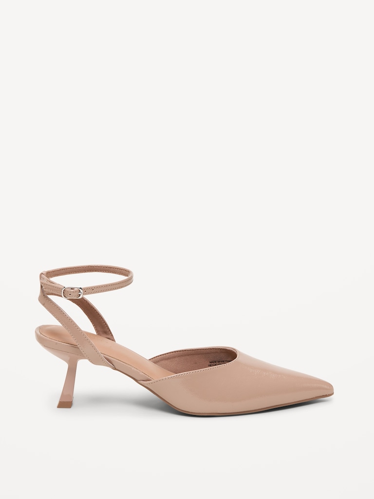 Patent Leather Kitten Heels for Women