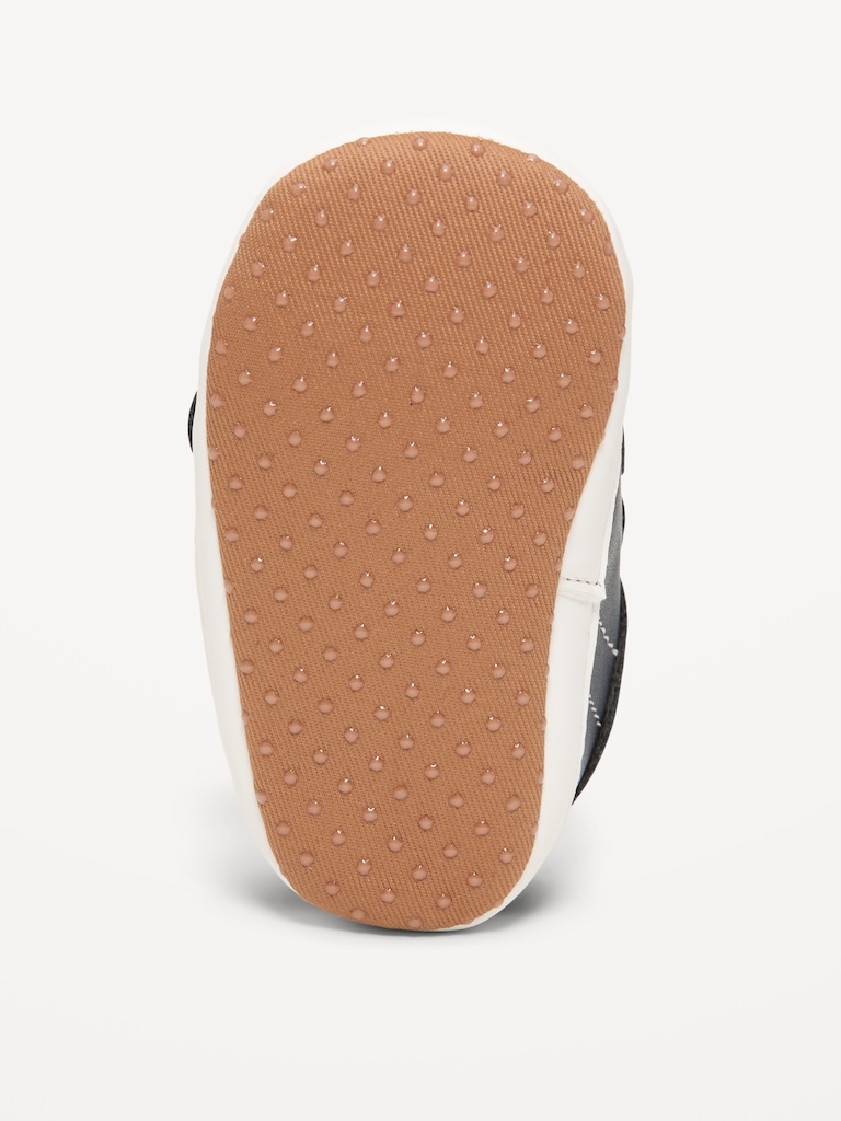 Double Secure-Strap Faux-Leather Sneakers for Baby