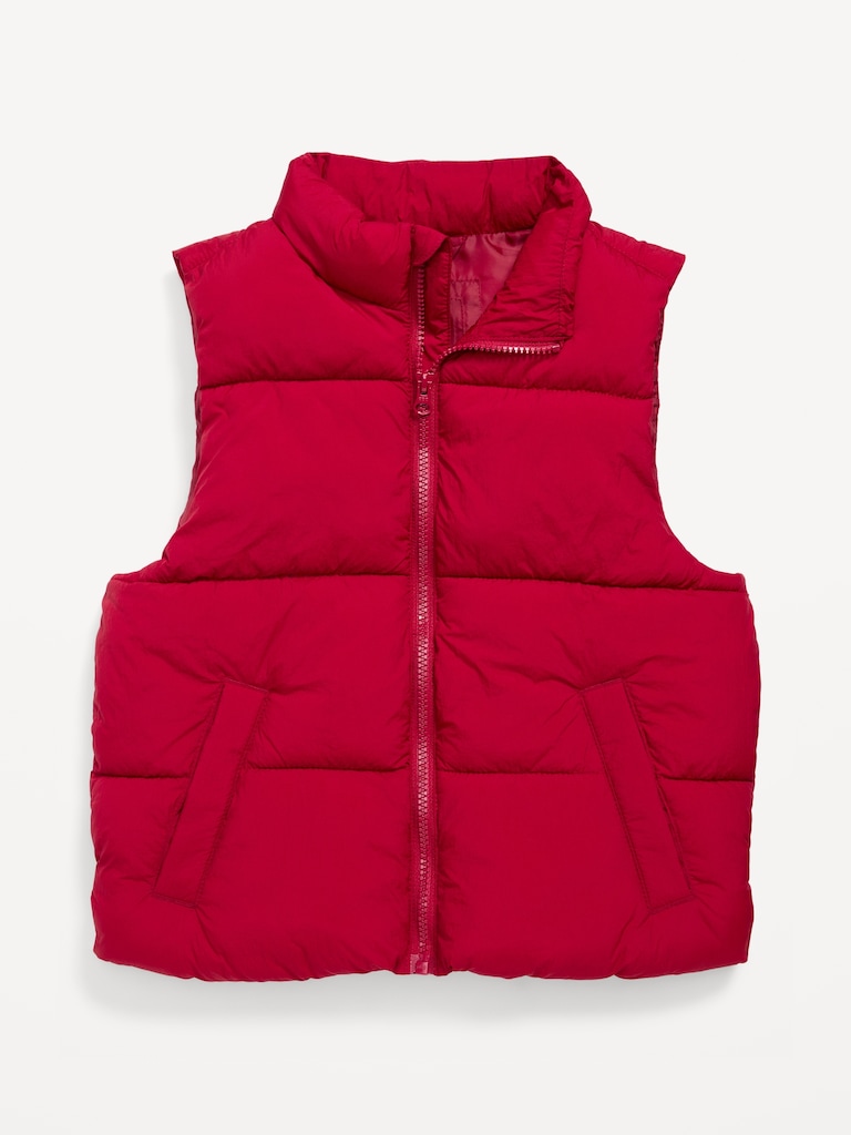 Water-Resistant Quilted Puffer Vest for Boys