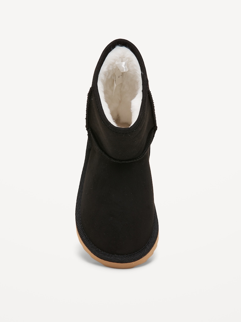 Faux-Suede Faux-Fur Lined Boots for Toddler Girls