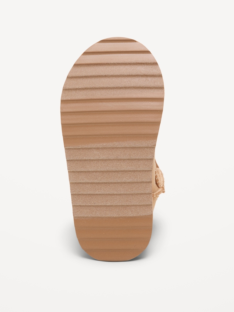 Faux-Suede Faux-Fur Lined Boots for Toddler Girls