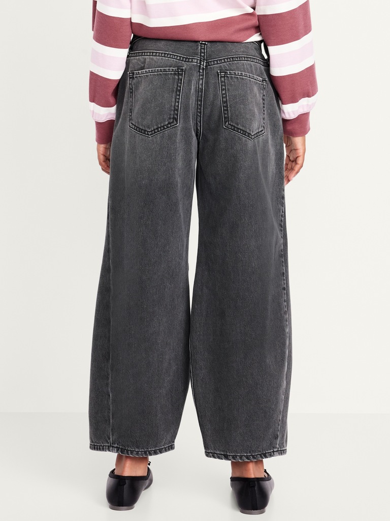 Super Baggy Barrel-Leg Jeans for Girls