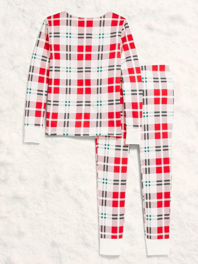 Gender-Neutral Snug-Fit Graphic Pajama Set for Kids