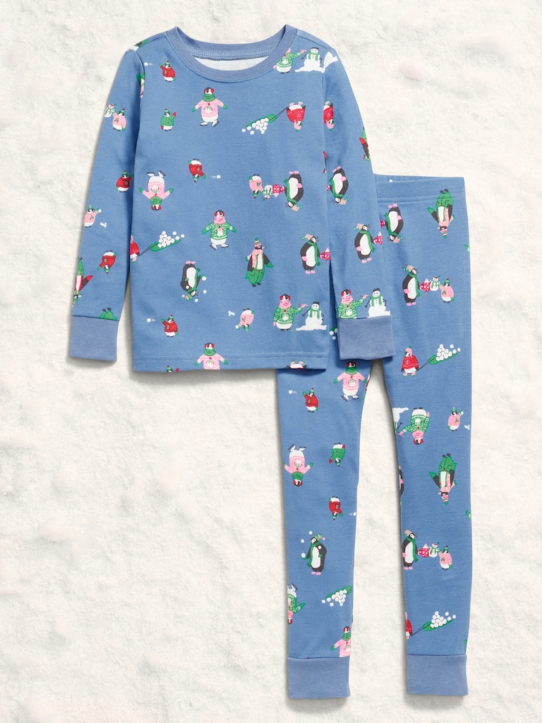 Printed Snug-Fit Pajama Set for Toddler & Baby