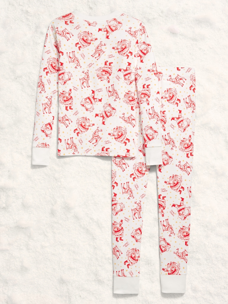 Pyjama ajusté à imprimé unisexe pour enfant
