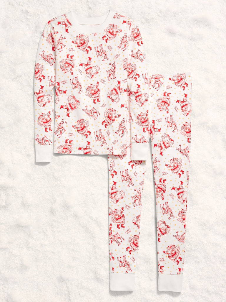 Pyjama ajusté à imprimé unisexe pour enfant