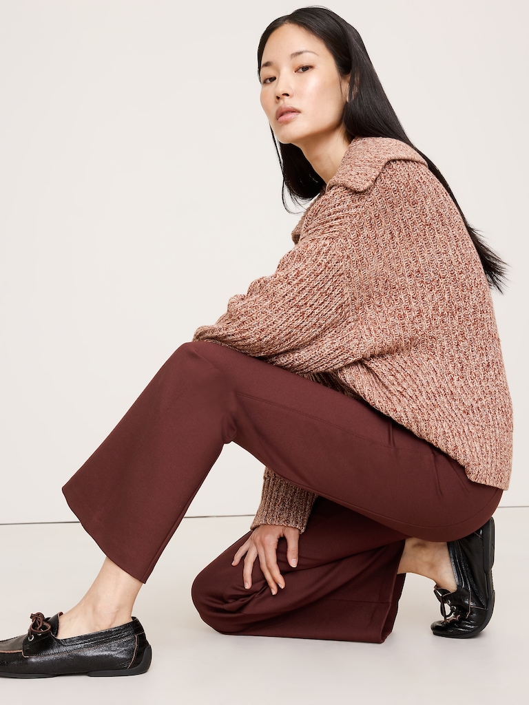 Crop Flare Everywhere Ponte Pull-On Pant