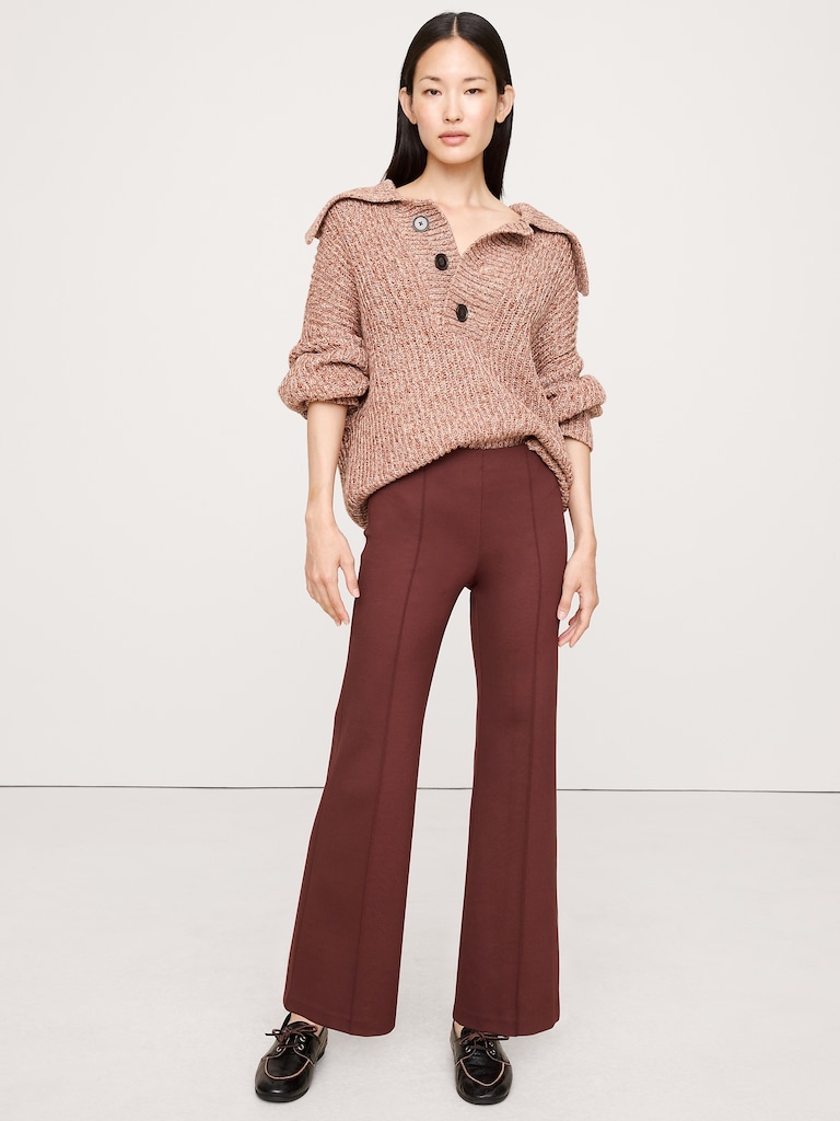 Crop Flare Everywhere Ponte Pull-On Pant