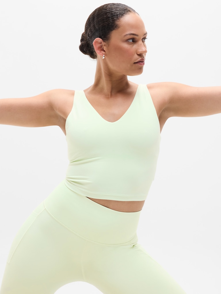 Transcend V-Neck Crop Sports Bra A-C