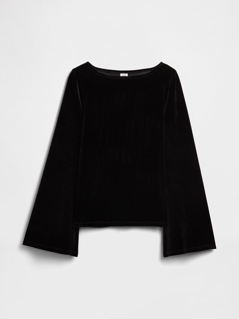 Bell Sleeve Boatneck T-Shirt