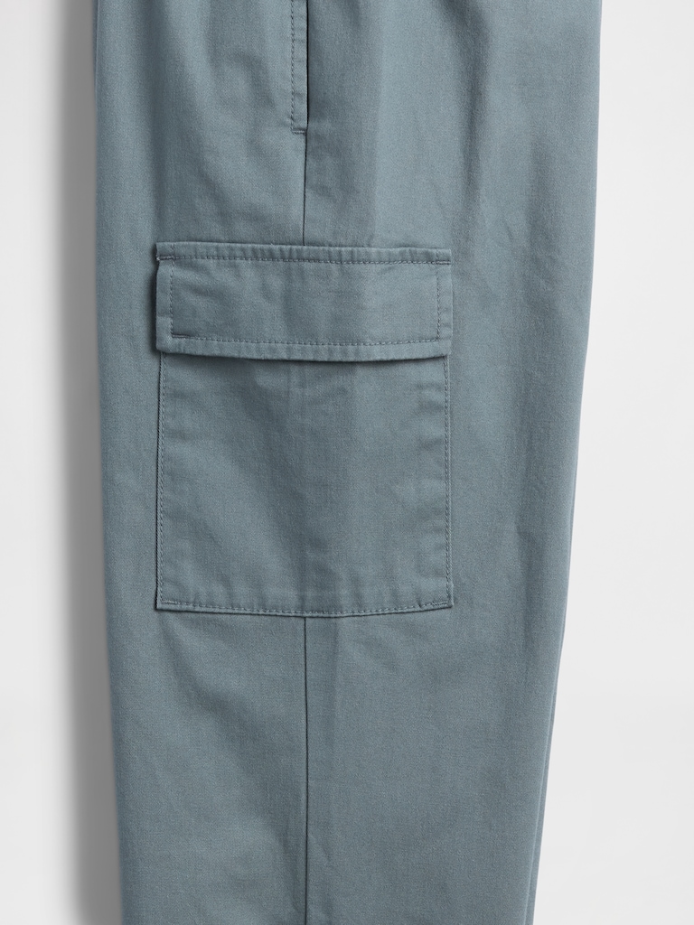 Kids Twill Cargo Joggers