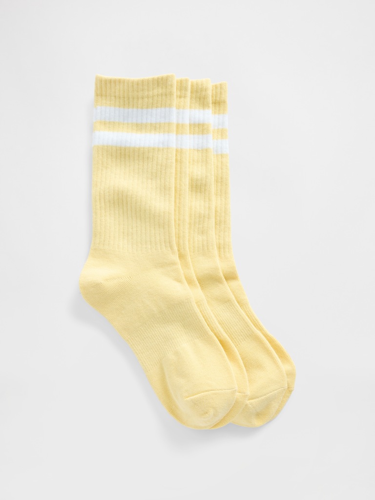Stripe Crew Socks (2-Pack)