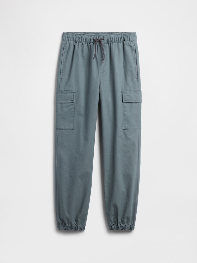Kids Twill Cargo Joggers