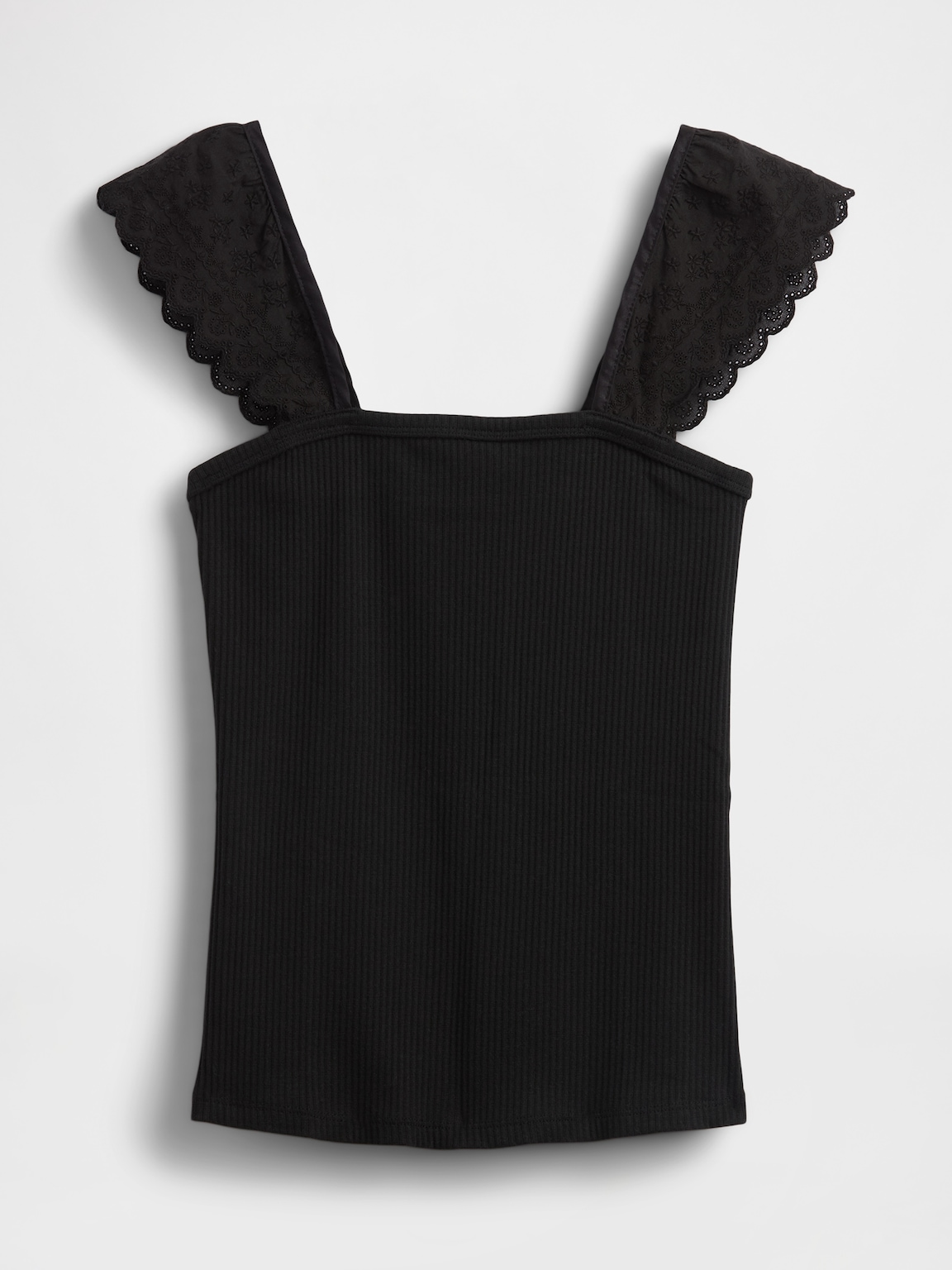 Modern Rib Flutter Tank Top