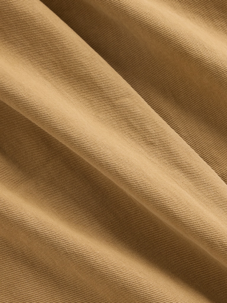 Mid Rise Twill Barrel Pants
