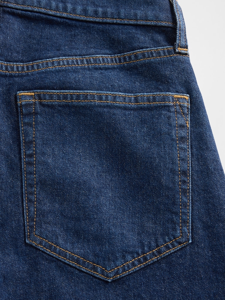 High Rise Culotte Jeans