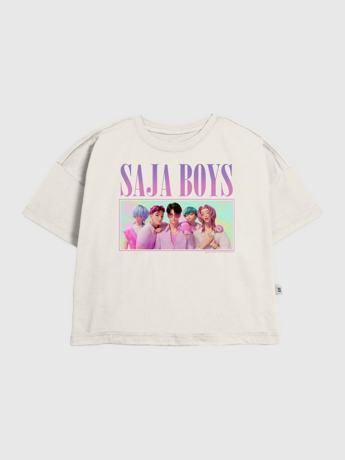 Kids K-Pop Demon Hunters Saja Boys Graphic T-Shirt