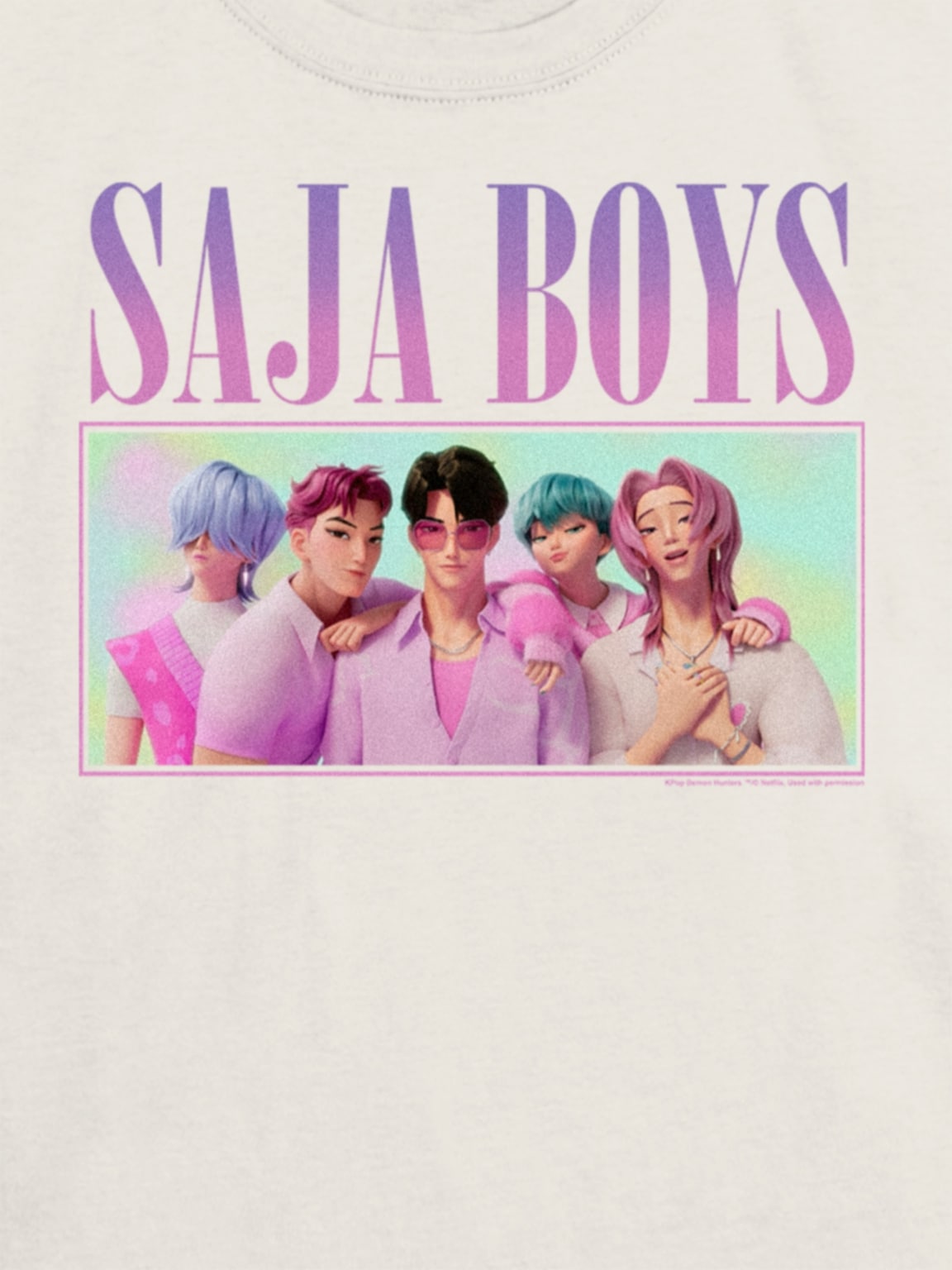 Kids K-Pop Demon Hunters Saja Boys Graphic T-Shirt
