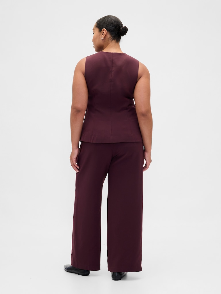 365 Low Rise Pleated Wide-Leg Trousers
