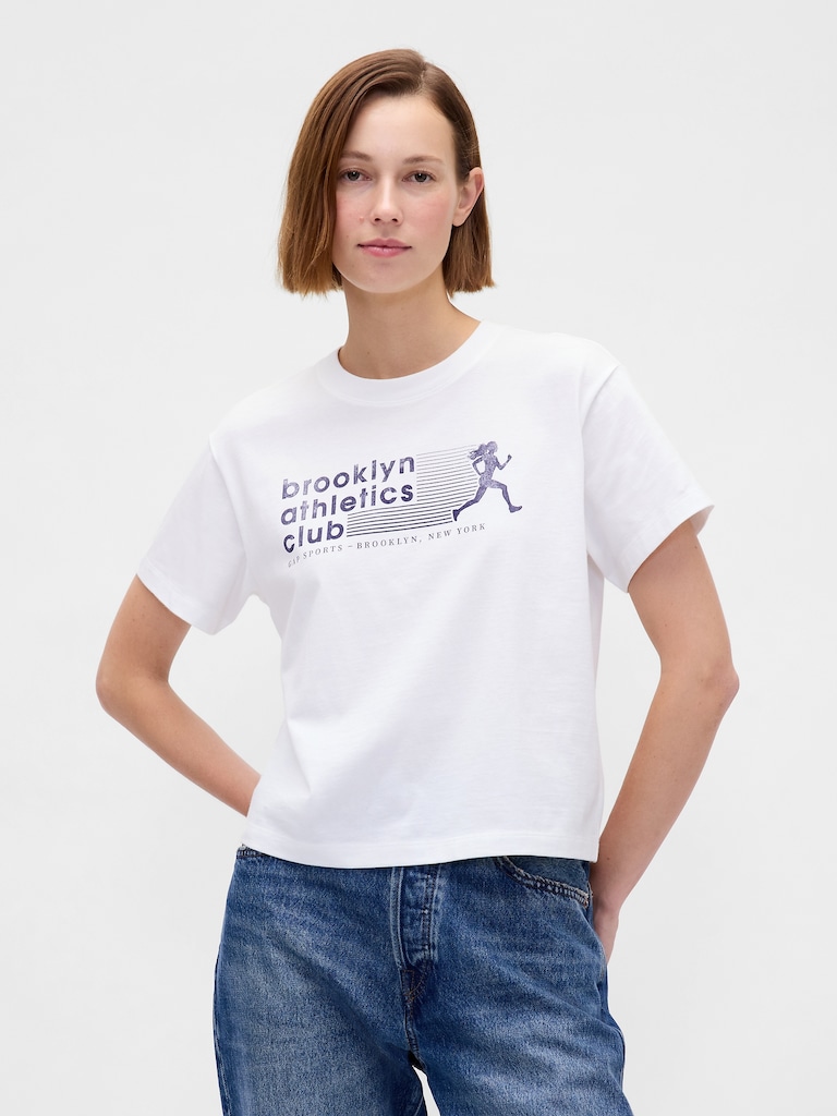 Brooklyn Athletics Club Relaxed Graphic T-Shirt