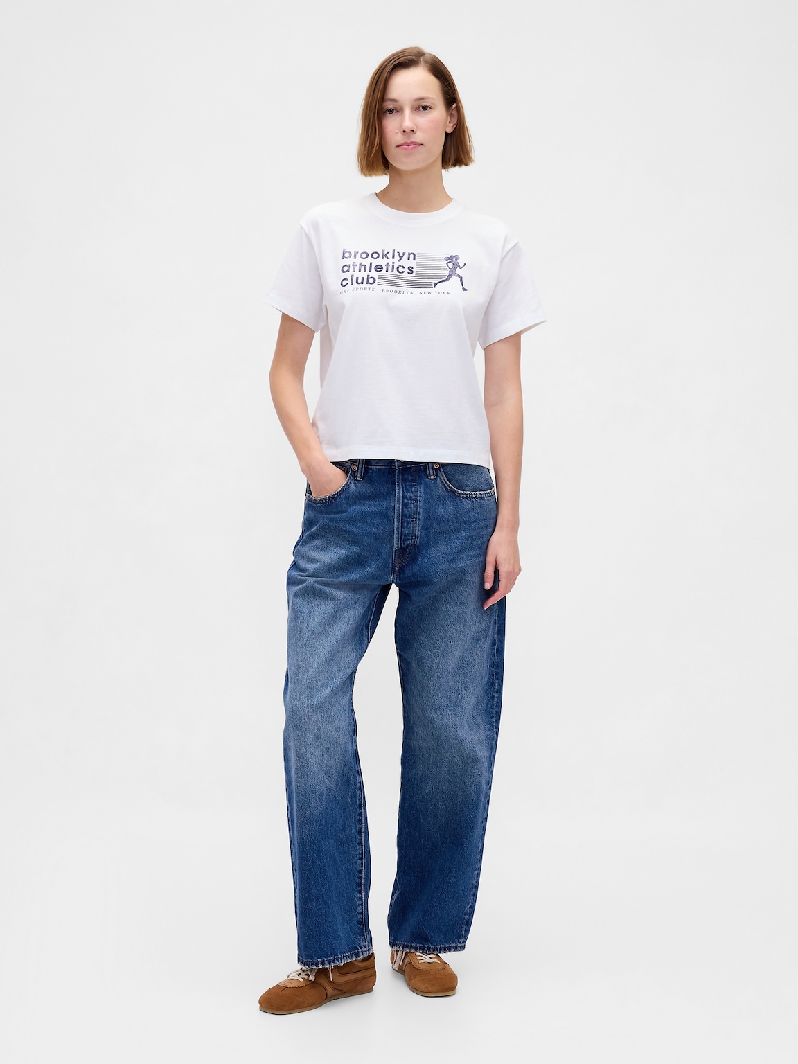 Brooklyn Athletics Club Relaxed Graphic T-Shirt