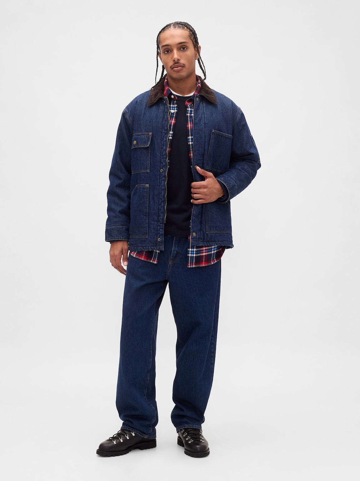 Organic Cotton Relaxed Flannel Shirt