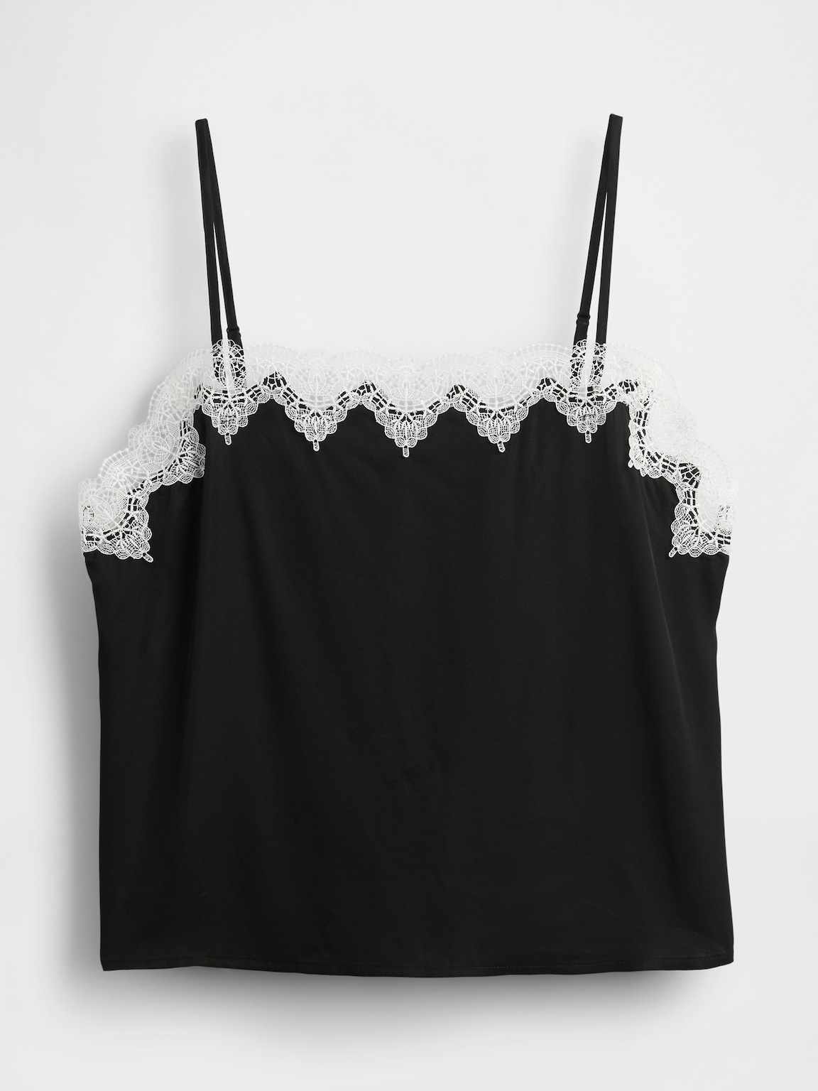 Lace-Trim Crop Cami
