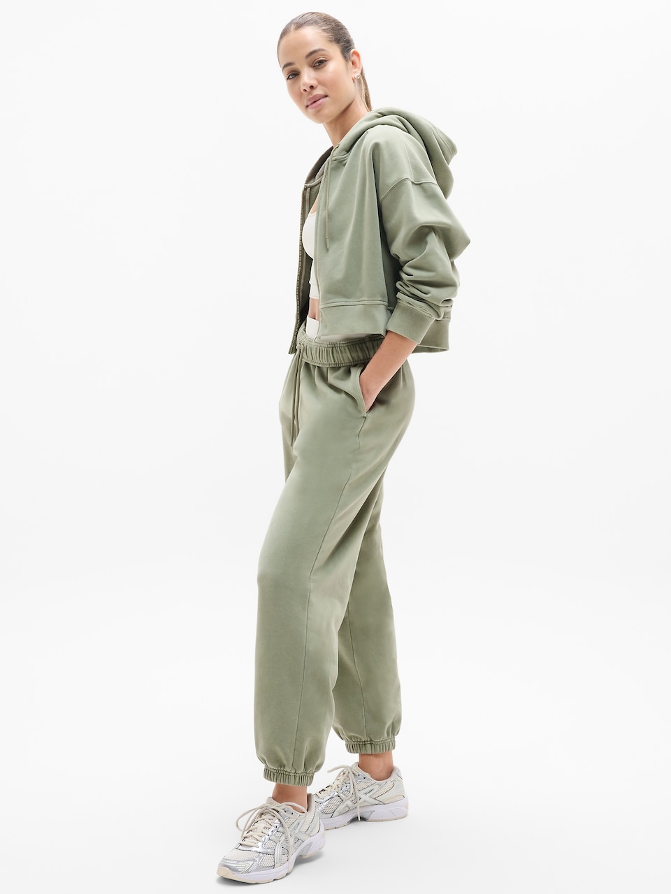 Forever Fleece Crop Full Zip