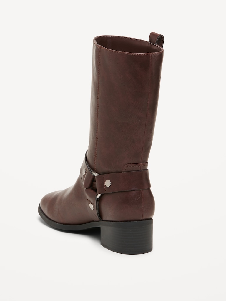 Faux-Leather Boots for Women