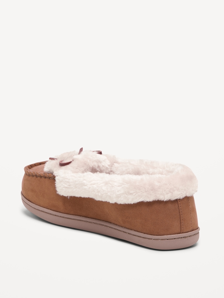Cozy-Lined Moccasin Slippers for Women