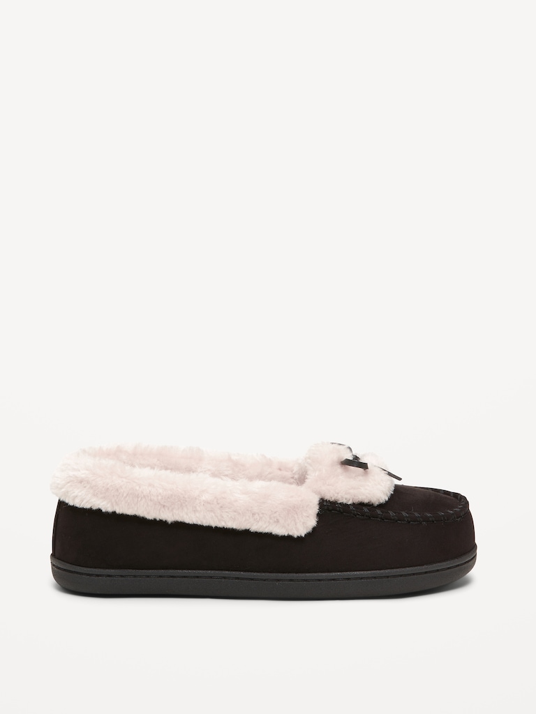Cozy-Lined Moccasin Slippers for Women