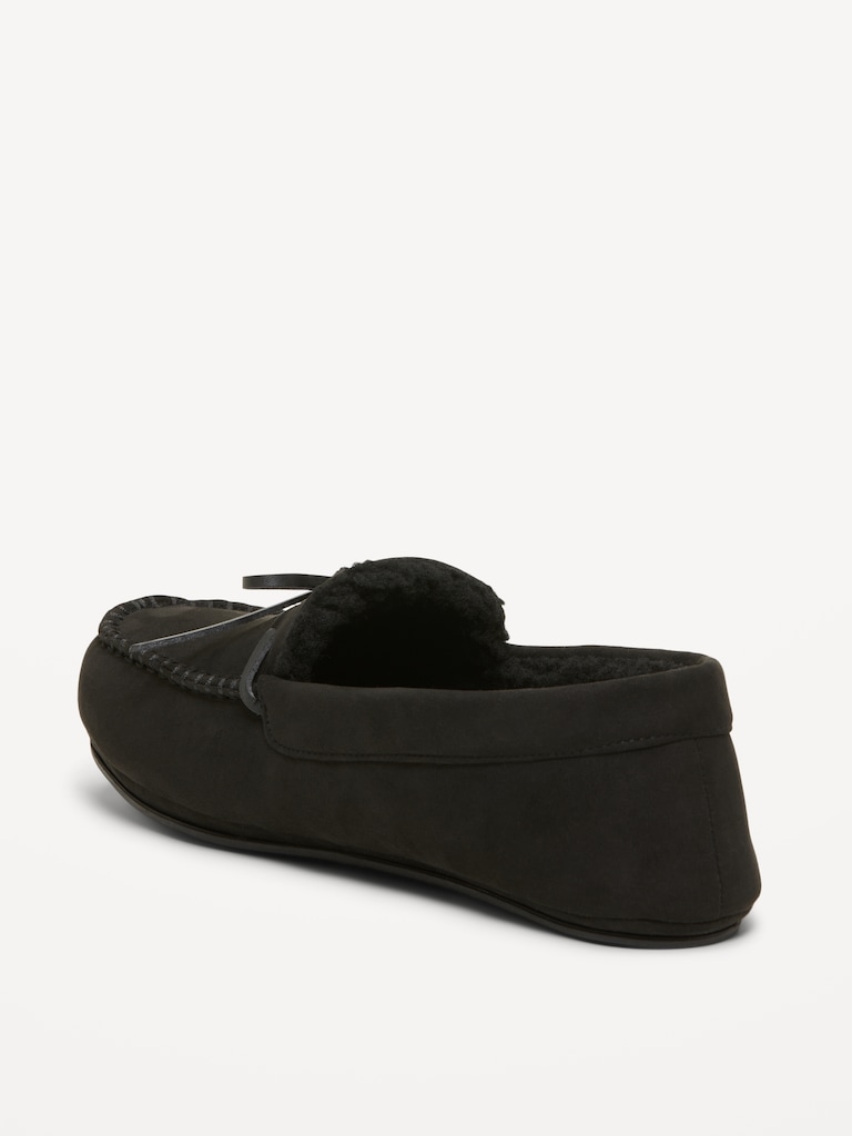 Faux-Suede Sherpa-Lined Moccasins for Men