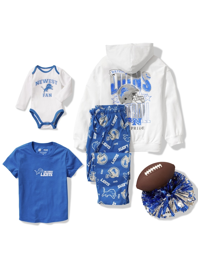 Detroit Lions Fitted Graphic Ringer T-Shirt for Girls
