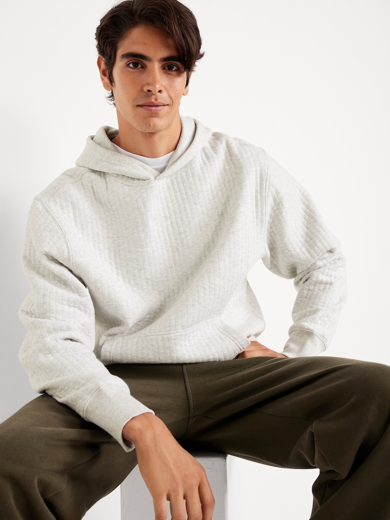 Essential Quilted Fleece Hoodie
