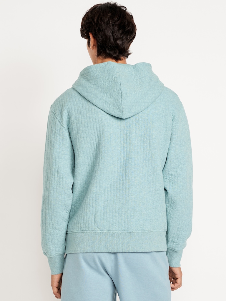 Essential Quilted Fleece Hoodie