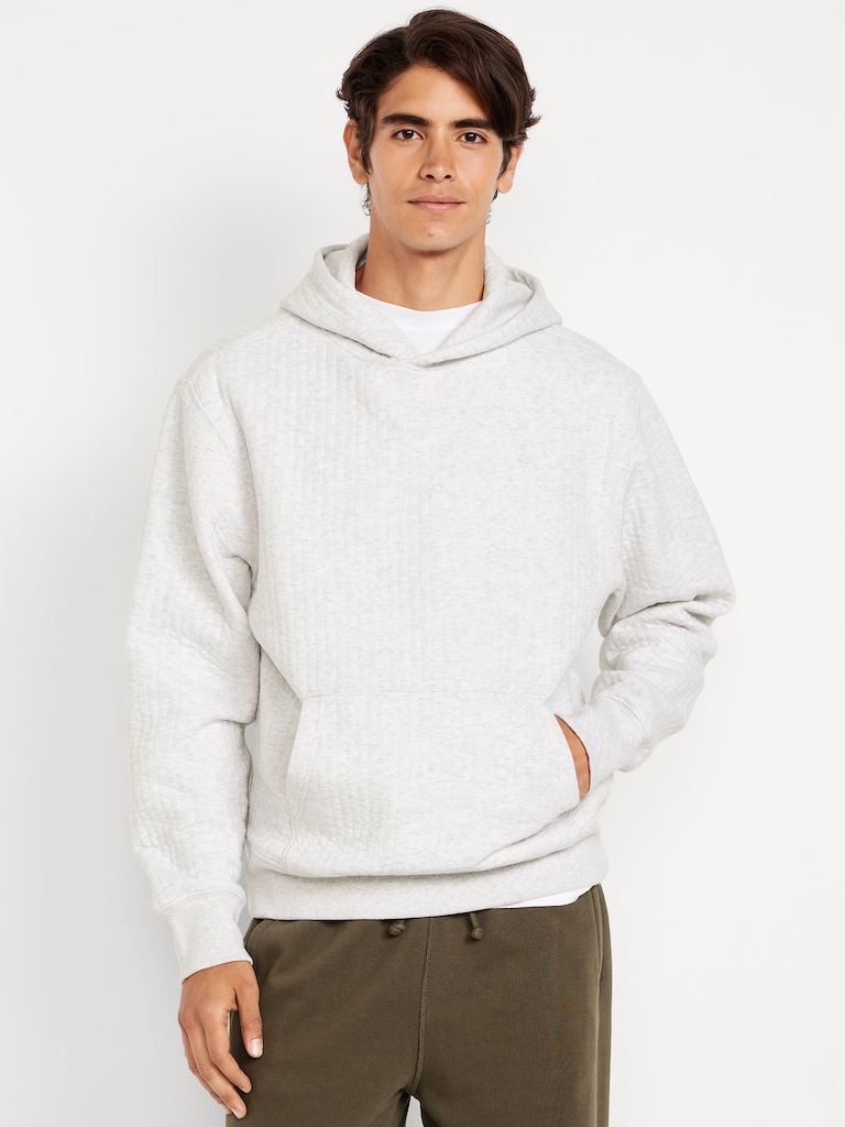 Essential Quilted Fleece Hoodie