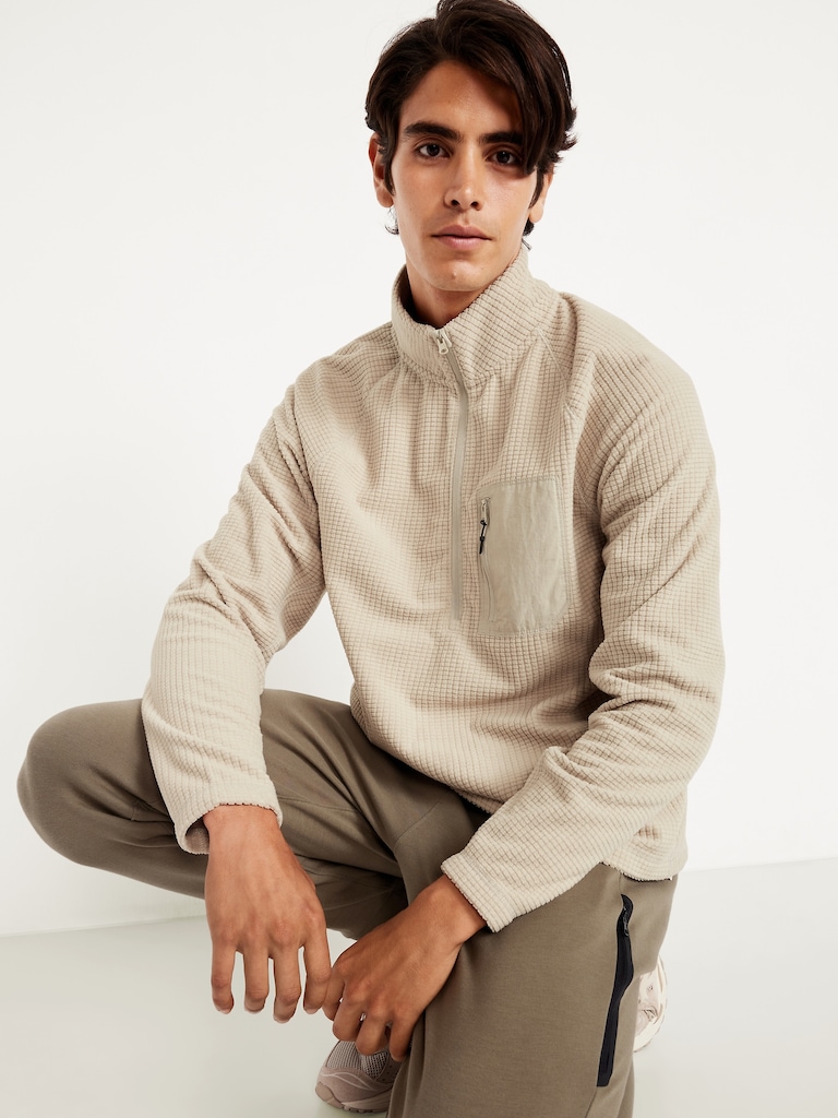 Waffle Half-Zip Performance Pullover