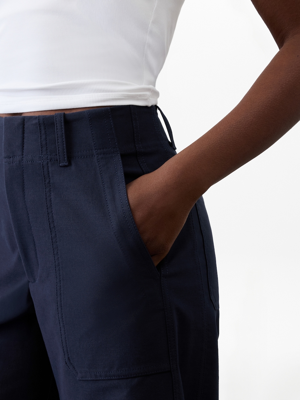 Skyline High Rise Barrel Leg Pant
