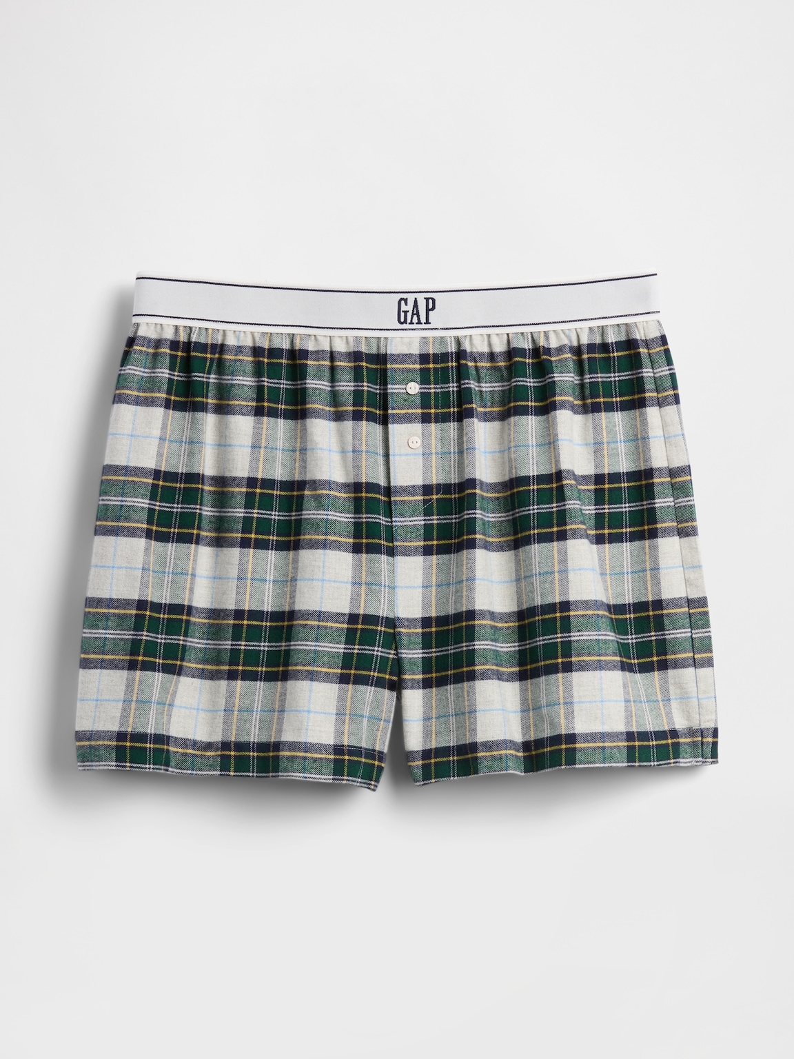 Logo Flannel Boxer Shorts