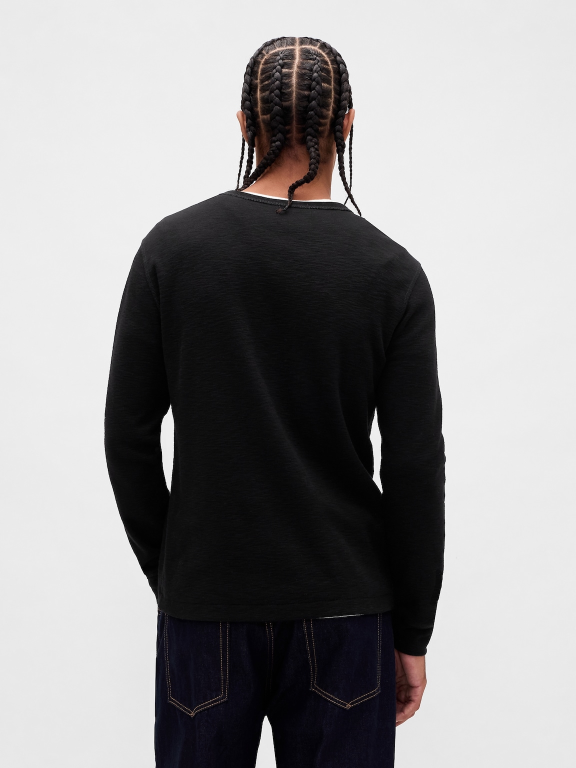 Double-Knit Henley T-Shirt