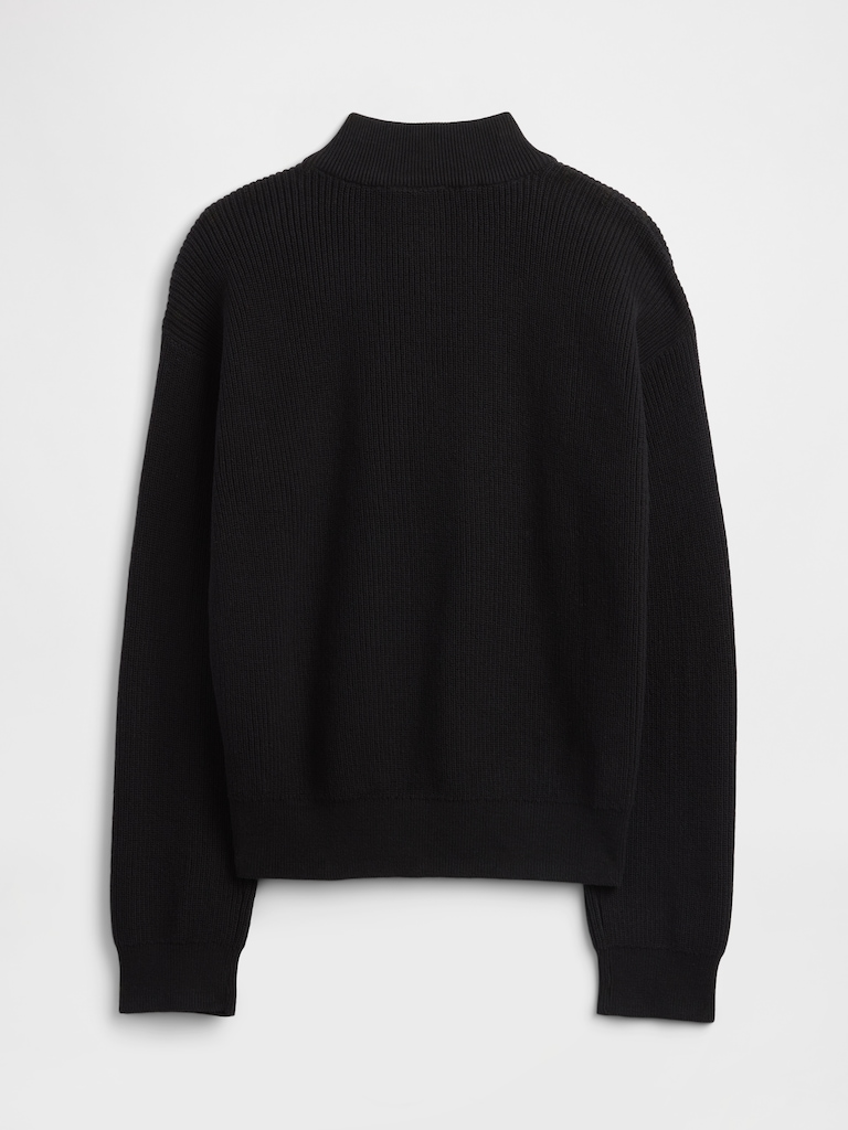 Kids Half-Zip Mockneck Sweater